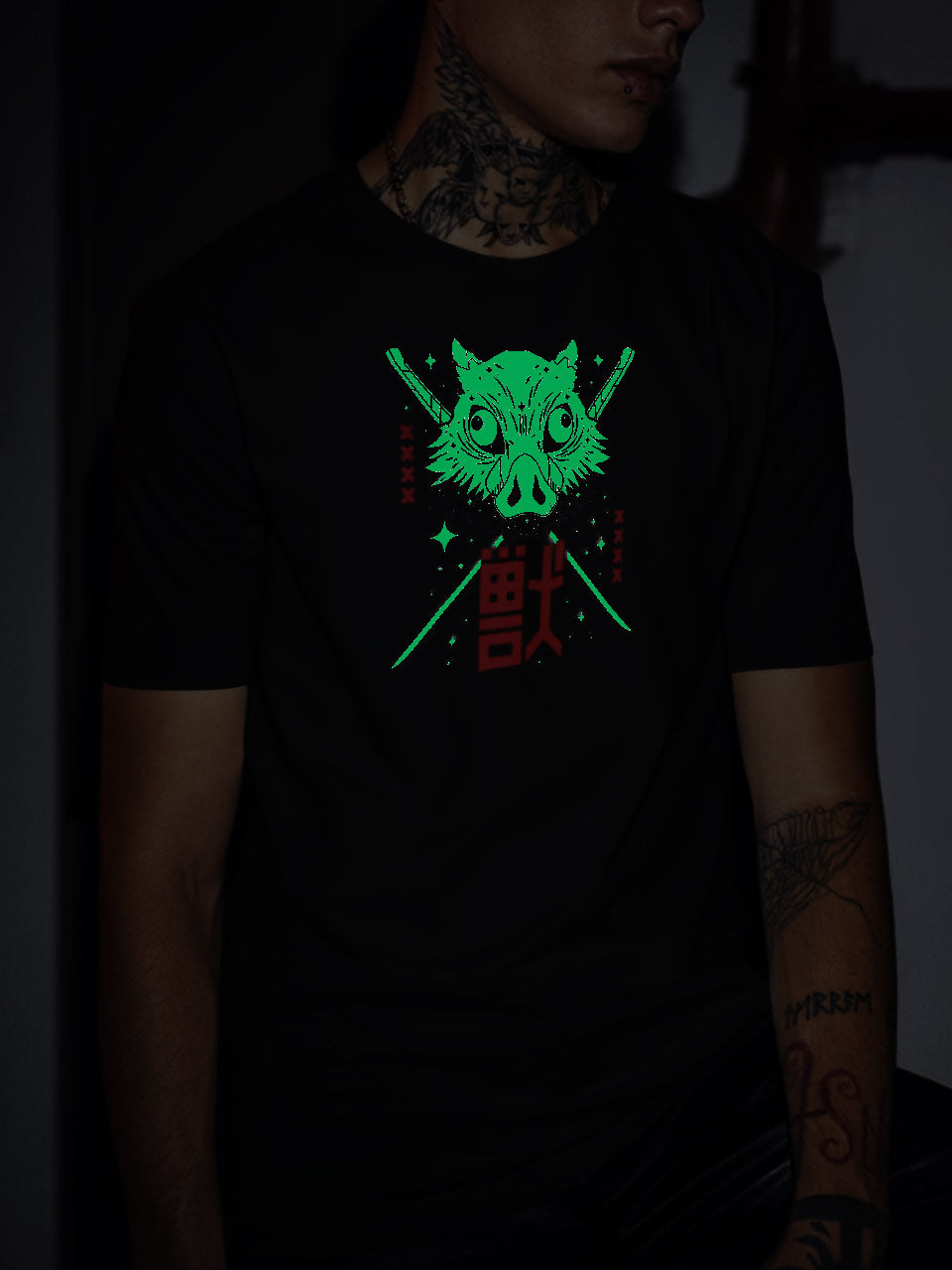 Oversized Classic T-Shirt (Glow in Dark- Inosuke)